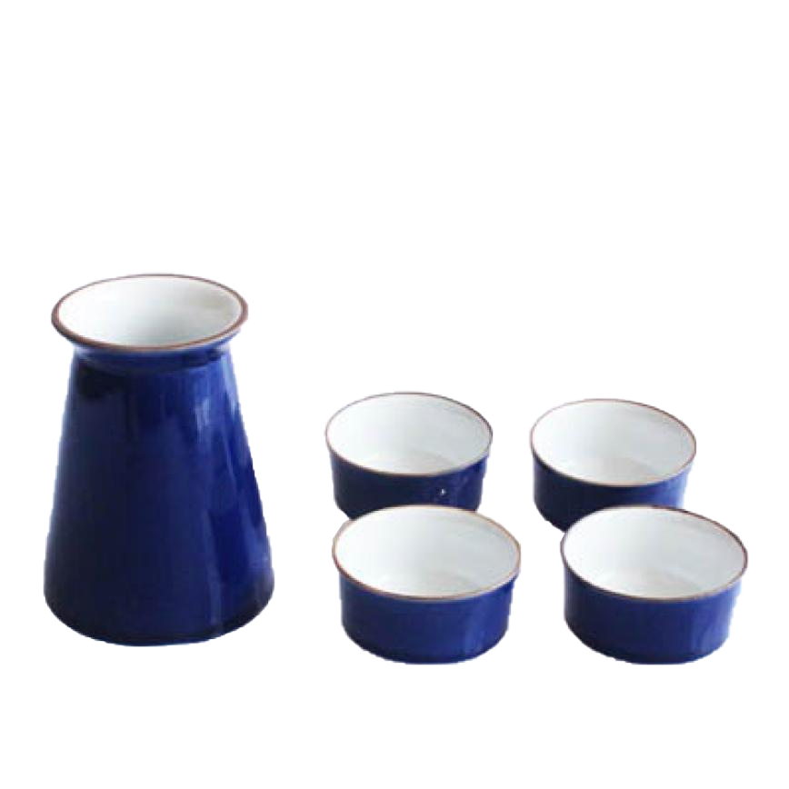 酒品配件-Accessories-日式陶瓷清酒酒具套裝-小木盒深藍-酒-清酒十四代獺祭專家