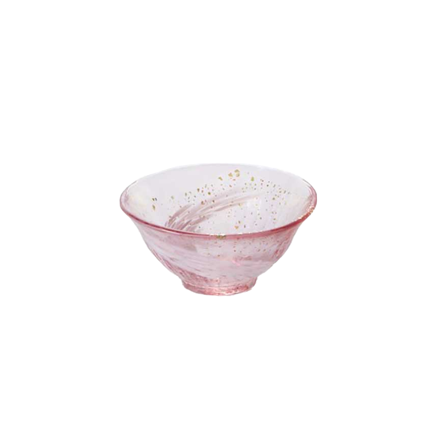 日本清酒杯 津輕びいどろ 金彩盃 花霞 F-71847 (img2)