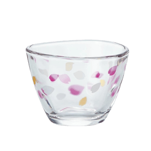 日本清酒杯 日本清酒杯 ADERIA 石塚硝子 櫻花花瓣酒杯 吟釀 90ml 90ml  正面圖