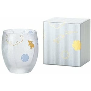 日本清酒杯 日本清酒杯 ADERIA 石塚硝子 雪兔酒杯 345ml 345ml  正面圖