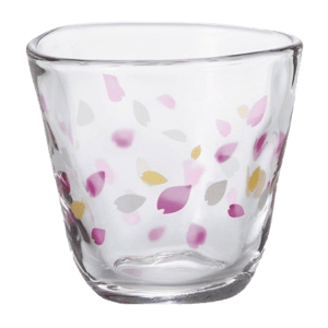 日本清酒杯 日本清酒杯 ADERIA 石塚硝子 櫻花花瓣酒杯 フリーカップ 190ml 190ml  正面圖