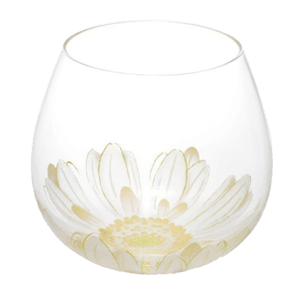 日本清酒杯 日本清酒杯 東洋佐佐木 BENEDIRE Fleuriru 白色非洲菊 495ml 495ml  正面圖