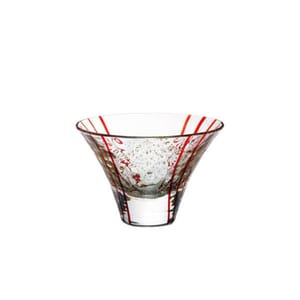日本清酒杯 日本清酒杯 東洋佐佐木 江戶硝子 八千代窯 花見酒 1個入   正面圖