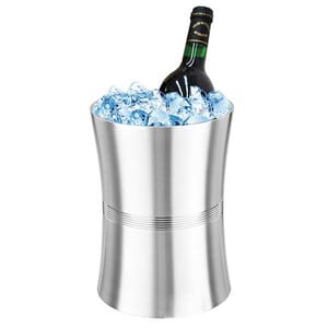 經典不銹鋼雙層冰酒桶 經典不銹鋼雙層冰酒桶 3L 細碼 3L  正面圖