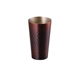 日本清酒杯 日本清酒杯 新潟縣 食樂工房 純銅啤酒清酒杯 330ml 330ml  正面圖