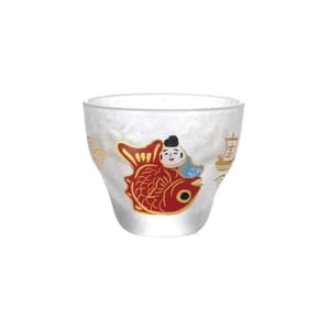 日本清酒杯 日本清酒杯 石塚硝子 Mono清酒杯 鯛魚 90ml 90ml  正面圖