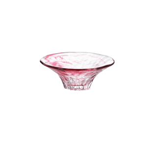 日本清酒杯 日本清酒杯 江戶硝子 富士山杯 墨流 赤紅 60ml F-47154 60ml  正面圖