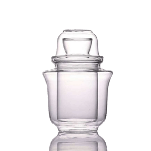 日式温酒一體式套裝 日式温酒一體式套裝 三件套玻璃酒杯 200ml 200ml  正面圖
