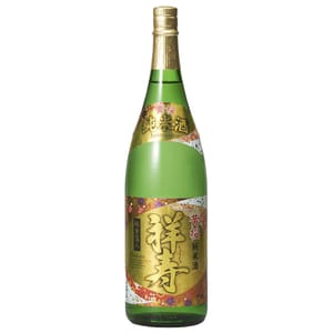 黃櫻 黃櫻 祥壽純 純米酒 金箔 1.8L 8L  正面圖