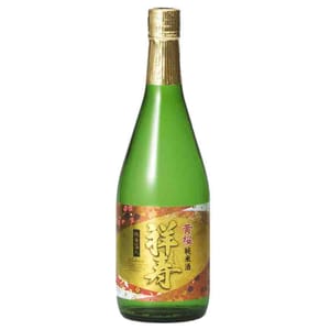 黃櫻 黃櫻 祥壽純 純米酒 金箔 720ml 720ml 正面圖