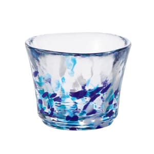 日本清酒杯 日本清酒杯 津輕びいどろ 夏の雫 F-71903   正面圖