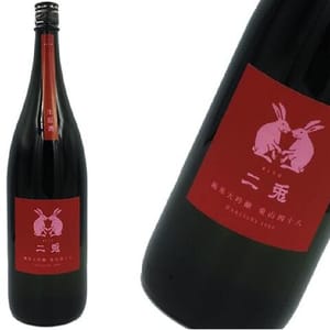丸石酒造 丸石酒造 二兔 純米大吟釀 愛山48 無過濾生酒 720ml 720ml  正面圖