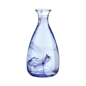 日本清酒杯 日本清酒杯 木本硝子 德利清酒瓶 青 270ml 270ml  正面圖
