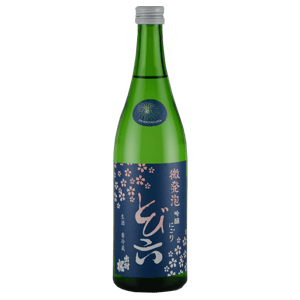 出羽桜酒造 出羽桜酒造 出羽櫻 とび六Tobiroku 吟釀 薄濁 Sparkling Sake 發泡氣泡清酒 720ml - 金賞 720ml  正面圖