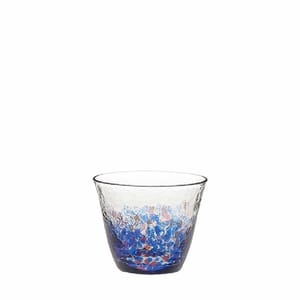 日本清酒杯 日本清酒杯 津輕びいどろ 空の彩   正面圖