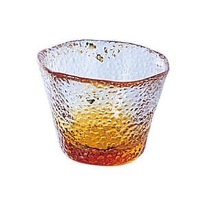 日本清酒杯 日本清酒杯 津輕びいどろ 黃金空 F-79468   正面圖