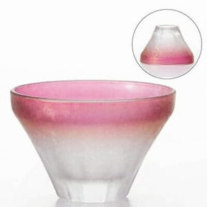 日本清酒杯 日本清酒杯 富士山盃 粉紅 85ml 85ml  正面圖