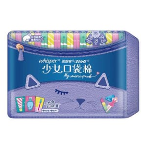 護舒寶少女口袋棉淡香棉柔量多日用/夜用 護舒寶少女口袋棉淡香棉柔量多日用/夜用 29cm 18片 - 清貨優惠 正面圖