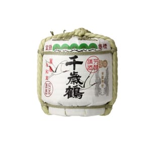 千歲鶴 千歲鶴 御神酒 迷你菰樽 300ml 300ml  正面圖