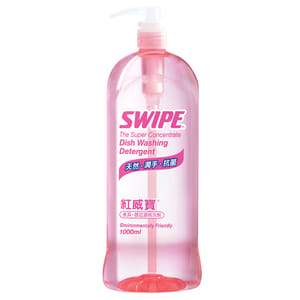 Swipe Swipe 紅威寶 食具器皿濃縮洗劑 透明泵裝 1000ml - 清貨優惠 1000ml 正面圖