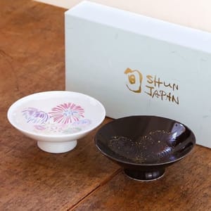 日本清酒杯 日本清酒杯 冷感變色花火杯 一盒2隻 - 限定品   正面圖