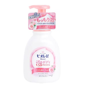 Bioré碧柔 Bioré碧柔 沐浴乳 親膚泡泡系列 玫瑰香薰 600ml - 清貨優惠 600ml 正面圖