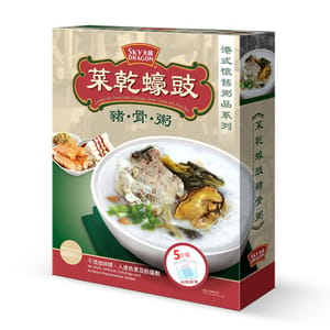 天龍 天龍 即食系列 菜乾蠔豉豬骨粥 400g - 清貨優惠 400g 正面圖