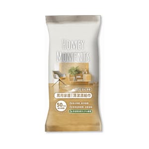 Homey Homey Moments 萬用家居清潔濕紙巾 17cm x 24cm - 清貨優惠 正面圖