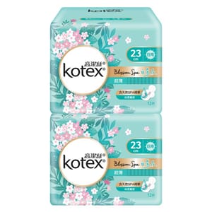 高潔絲 高潔絲 嚴選白茶花超薄日用23cm 12片優惠裝  - 清貨優惠   正面圖