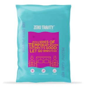 ZERO ZERO TRAVITY 環保枕袋套裝 淺藍色  - 清貨優惠   正面圖