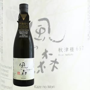 油長酒造 油長酒造 風之森 秋津穗657 笊籬採り 無濾過生原酒 720ml 720ml  正面圖