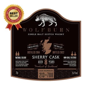 Wolfburn Wolfburn 8 Years Sherry Cask Single Malt | Limited Release 700ml 700ml  正面圖