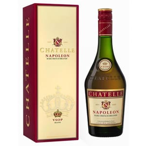 Chatelle Chatelle Napoleon VSOP Brandy 法國夏特爾VSOP拔蘭地 1L 1L 正面圖