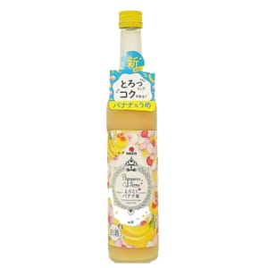 中田食品 中田食品 日本紀州 香蕉姬とろこく 香蕉梅酒 500ml 500ml 正面圖