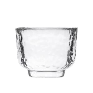 日式 日式 玻璃錘紋清酒杯 1隻   正面圖