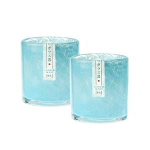 純手工古法冰凍燒 純手工古法冰凍燒 清酒聞香杯 酒杯玻璃杯 海藍 1個   正面圖
