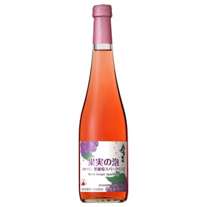 北海道葡萄酒莊 北海道葡萄酒莊 黒葡萄微氣泡酒 Black Grape Sparkling 500ml 500ml 正面圖