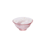 日本清酒杯 日本清酒杯 津輕びいどろ 金彩盃 花霞 F-71847   正面圖