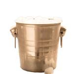 冰酒好幫手 冰酒好幫手 不銹鋼加厚冰粒桶 細碼 3L 3L  正面圖