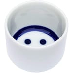 日本清酒杯 日本清酒杯 日本直送 豬口杯 蛇の目微笑臉Smiley 1個入 背面圖
