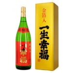 鈴木酒造 鈴木酒造 一生幸福 本釀造 金箔入り 1.8L 8L  正面圖