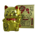 藤居酒造 藤居酒造 金運祈願 金色招財貓 麥燒酎 720ml 720ml  正面圖