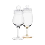 Amber Amber Glass 威士忌 玻璃杯 禮盒裝 附蓋和禮品盒   正面圖