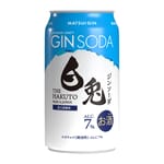 松井酒造 松井酒造 Matsui Gin The Hakuto Gin Soda 7% 350ml 350ml  正面圖
