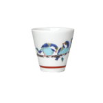 日本清酒杯 日本清酒杯 九谷燒 猪口 山雀 1個入 正面圖