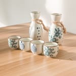 日式小酒杯 日式小酒杯 蘭花冬布花 1個裝   正面圖