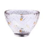 【天狗舞 清酒 Sake 換購品】日式清酒杯 加厚錘目紋 2個入 波點金企口