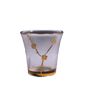 日式清酒杯 日式清酒杯 金邊梅花 2個入   正面圖