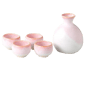 日本美濃燒 日本美濃燒 桜ながし 清酒器套裝   正面圖
